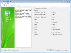 EMS Data Export for DB2 screen shot