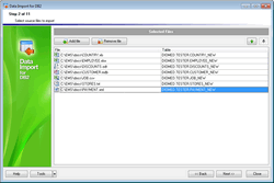 EMS Data Import for DB2 screen shot