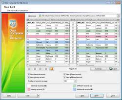 Click to view EMS Data Comparer for SQL Server 3.0 screenshot