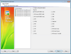Screenshot for EMS Data Export for SQL Server 3.3