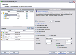 Screenshot for EMS Data Generator for MySQL 3.0