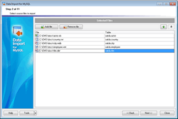 Screenshot for EMS Data Import for MySQL 3.3