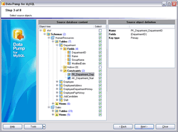 Click to view EMS Data Pump for MySQL 3.0 screenshot