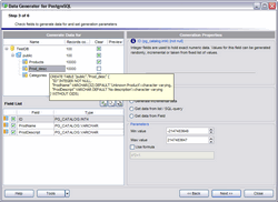 EMS Data Generator for PostgreSQL screen shot