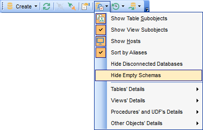 DB Explorer - Configuring DB Explorer - View Mode