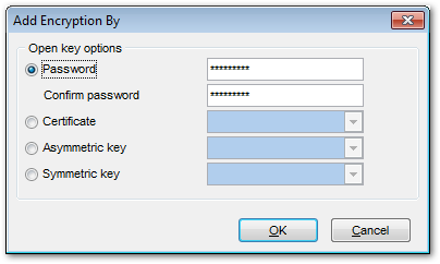 Symmetric Key Editor - Add encryption