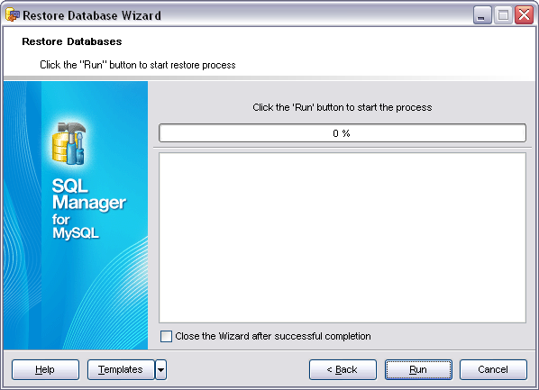 Restore Database - Restore Database
