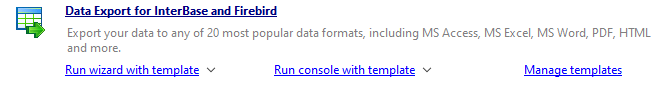 Data Manipulation - Running Data Export