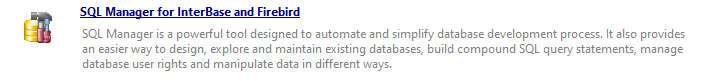 Database Management - Running SQL Manager