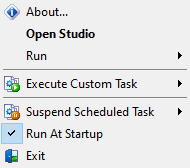 Options - Setting agent options