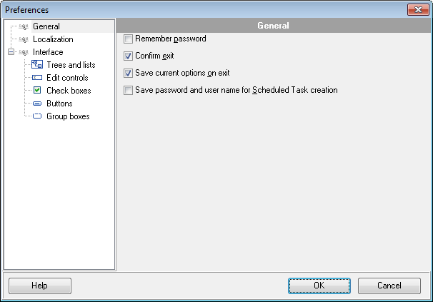 hs2310 - Setting general options