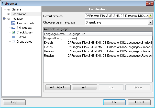 hs2320 - Setting program language