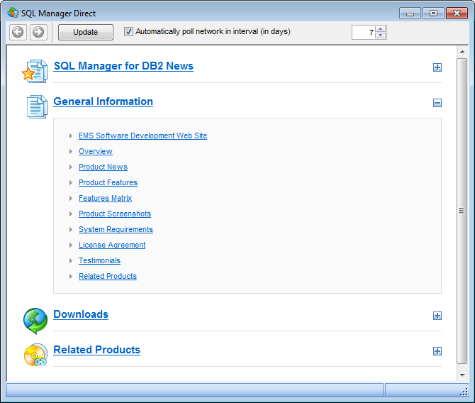 Appendix - SQL Manager Direct