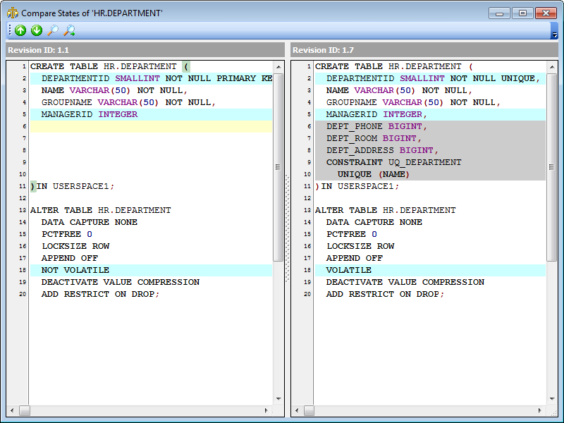 Change Management - Object History - Comapring Scripts