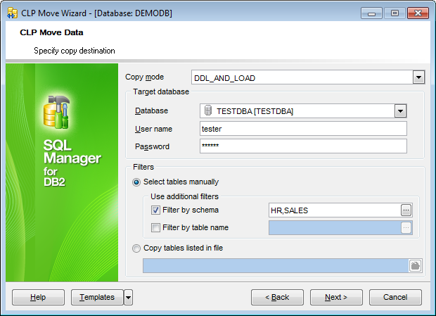 CLP Move - Specifying COPY destination