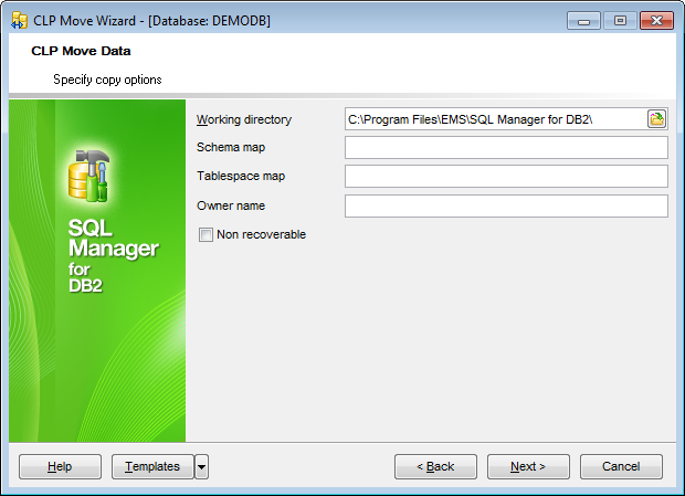 CLP Move - Specifying COPY options