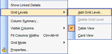 Create Grid Level - Add Grid Level