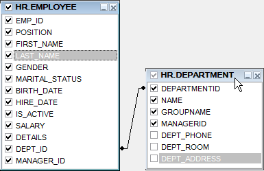 Environment Options - Tools - QB - Style & Color - Inactive table caption