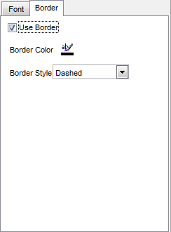 Export Data - Format-specific options - Excel 2007 - Border