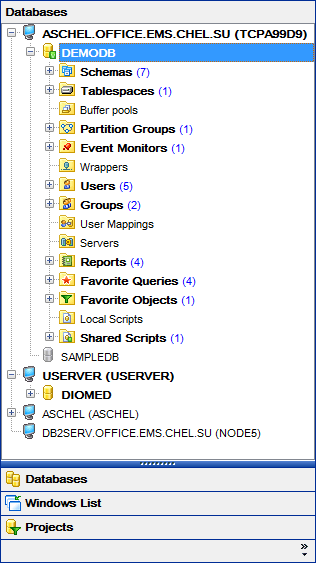 Getting started - Database navigation