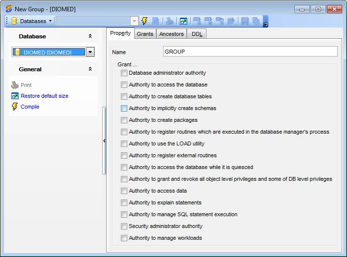 Group Editor - Editing group definition