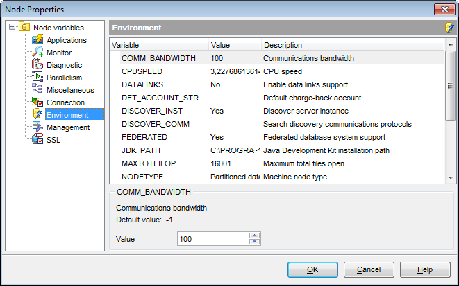 Node Properties - Node variables - Environment