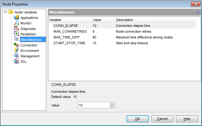 Node Properties - Node variables - Miscellaneous