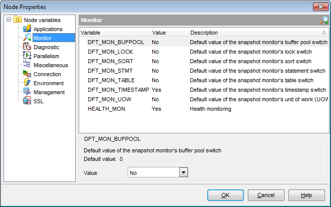 Node Properties - Node variables - Monitor