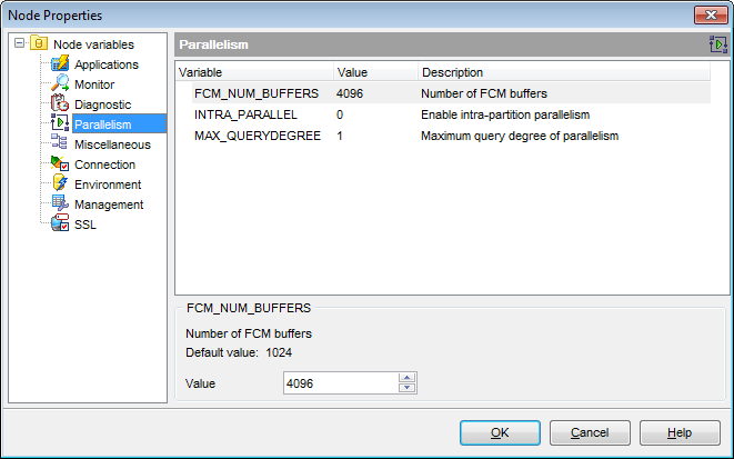 Node Properties - Node variables - Parallelism