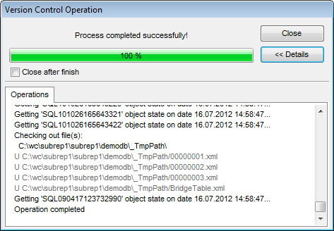 Object History - Comparing progress