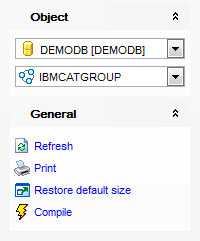 Partition Group Editor - Using Navigation bar