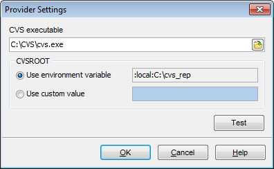 Provider settings - CVS