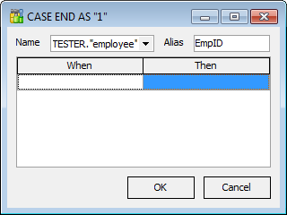 Query Builder - Setting output fields - CASE