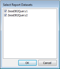 Report Designer - Selecting datasets