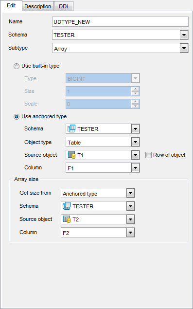 UD Type Editor - Editing Array UD Type definition