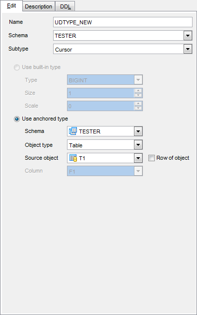 UD Type Editor - Editing Cursor UD Type definition