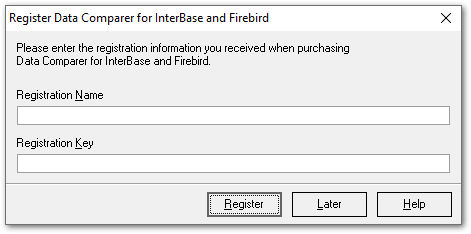 Welcome to Data Comparer - Register product