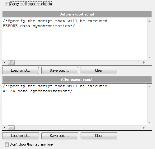 Step 9 - Defining scripts