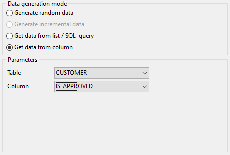 BOOLEAN field parameters - Mode - Field