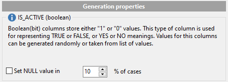 BOOLEAN field parameters