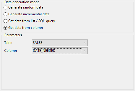 Time field parameters - Mode - Field