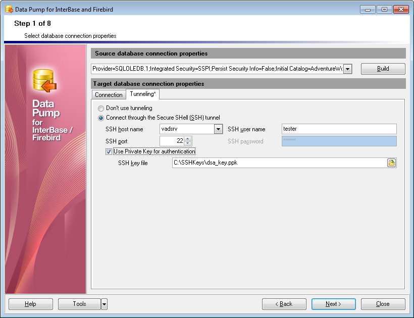 Step 1 - SSH tunneling options