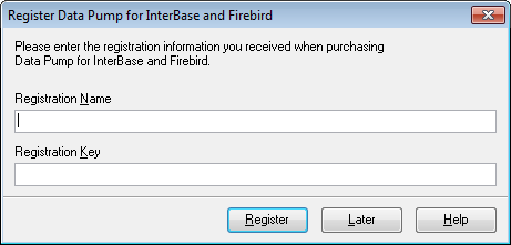Welcome to Data Pump - Register product