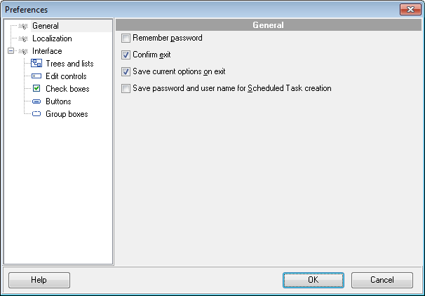 hs2310 - Setting general options