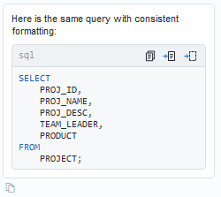 AI Assistant - Chat view - Code