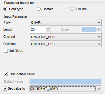 Appendix - Managing parameters - Data type