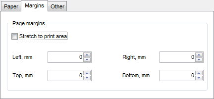 Create Report - Specifying margins