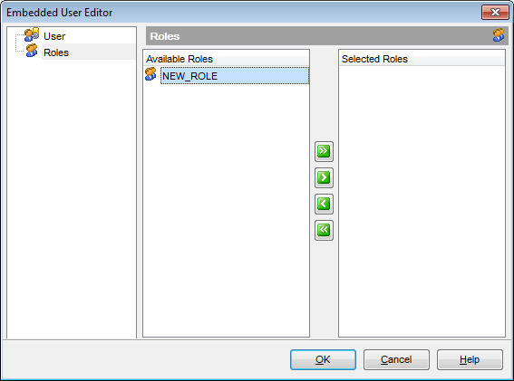 Embedded User Editor - Roles
