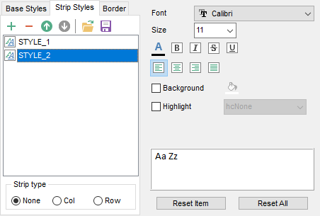 Export Data - Format-specific options - Word 2007 - Strip Styles