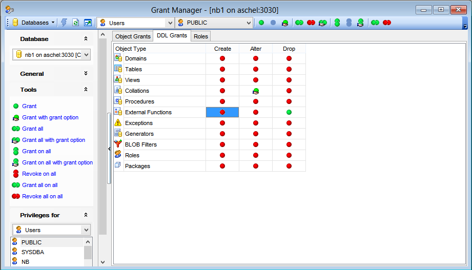 Grant Manager - Managing DDL grants